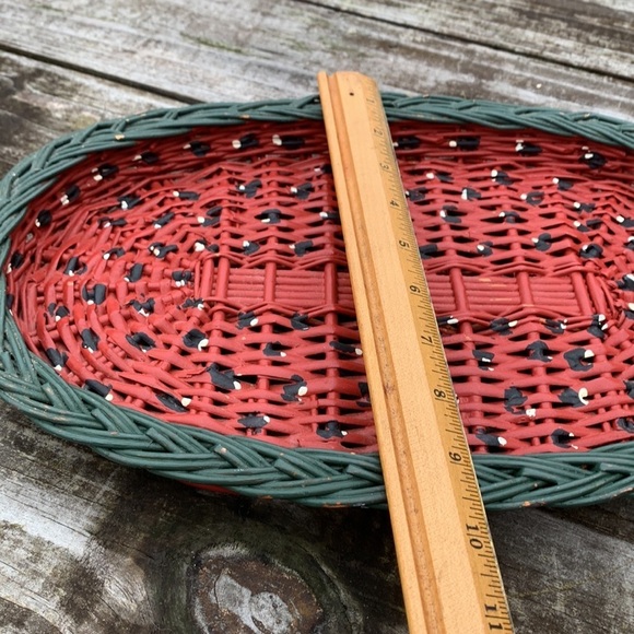 Watermelon Wicker Serving Tray - Picture 7 of 8